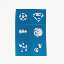 Afbeelding in Gallery-weergave laden, Oh Flossy Reusable Adhesive Face Paint &amp; Makeup Stencils - 6 stencils
