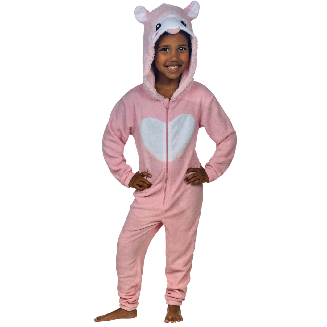 Onesie alpaca / lama roze