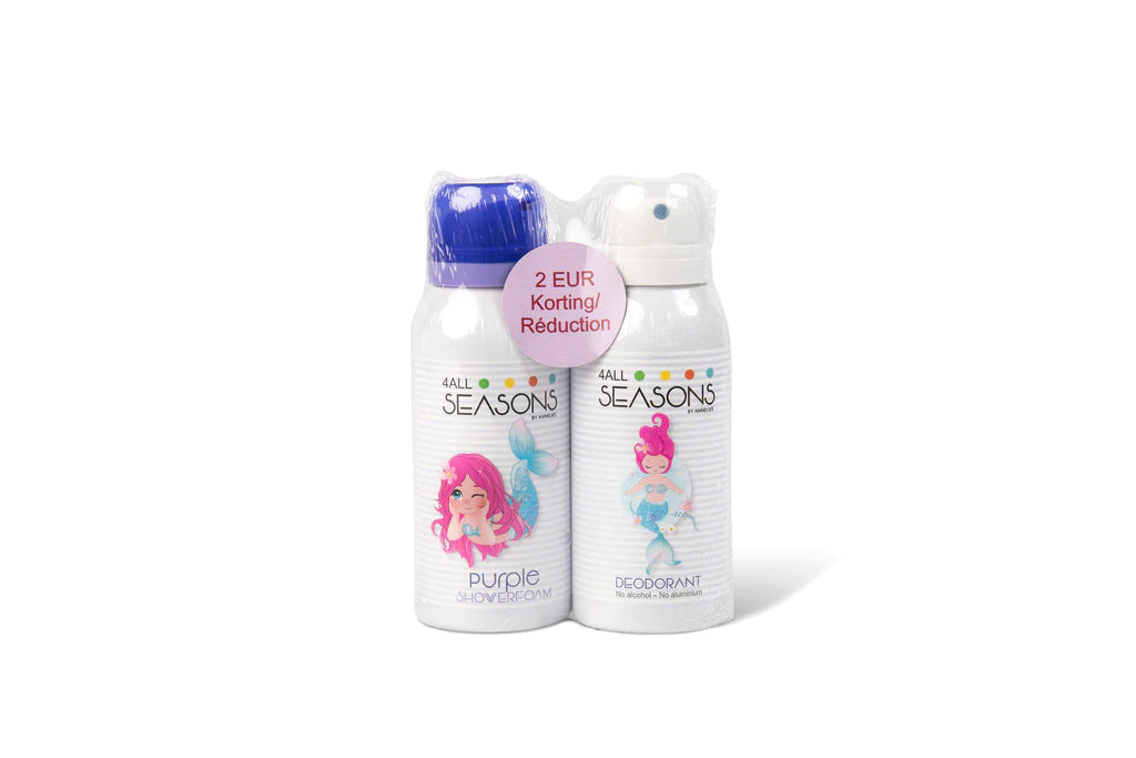 4All Seasons PROMO pakket Mermaid (NEW) 2 x 100ml - showerfoam & deodorant