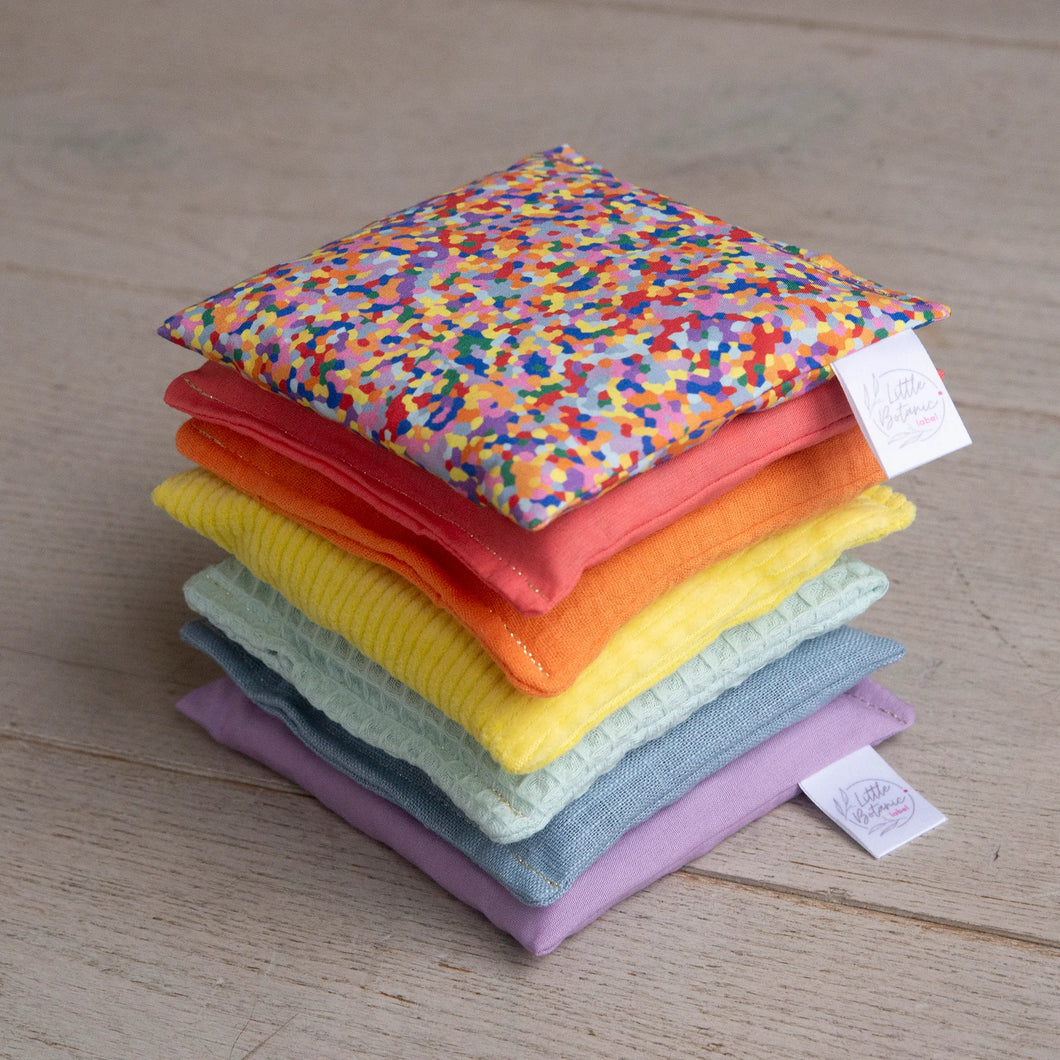 Little Botanic Label - Sensorische pittenzakjes 7 stuks - Pastel + super confetti