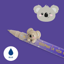 Afbeelding in Gallery-weergave laden, Pen with "Sleeping la Vida Loca" Koala Animal Decoration - Lovely Friends - blauwe inkt

