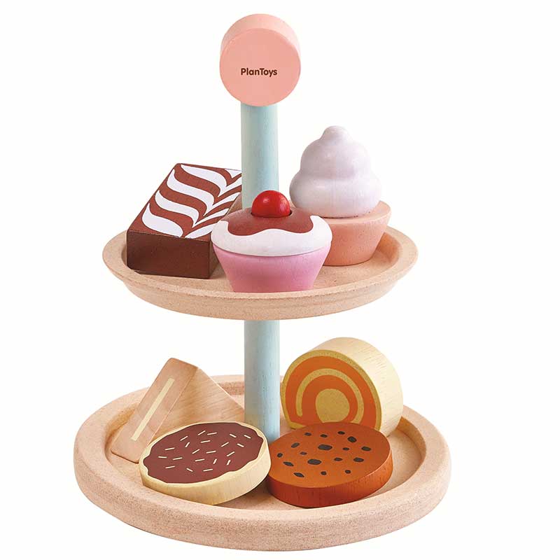 PlanToys houten High Tea Patisserie set - 3489