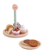 Afbeelding in Gallery-weergave laden, PlanToys houten High Tea Patisserie set - 3489
