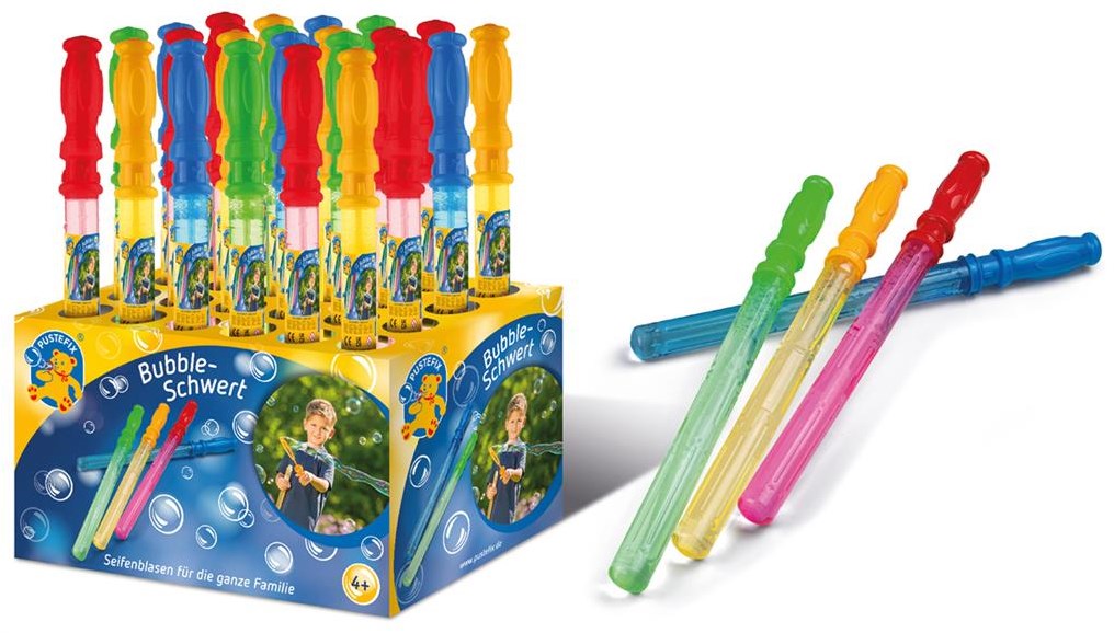 Pustefix bellenblaas zwaard - Bubbelzwaard multicolor