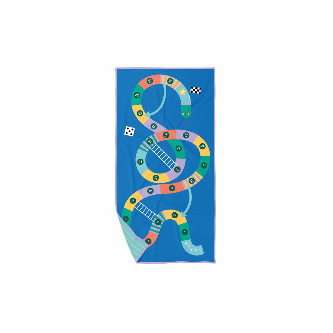 Quut speelhanddoek 180 x 100 cm - Slangen & Ladders