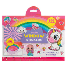 Afbeelding in Gallery-weergave laden, Raamstickers met 2 Sticker Scenes - Eenhoorn, 100 stickers
