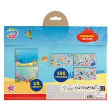 Afbeelding in Gallery-weergave laden, Raamstickers met 2 Sticker Scenes - Onderwaterwereld, 100 stickers
