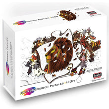 Afbeelding in Gallery-weergave laden, Eureka 2D Rainbow houten puzzel Leeuw - 121 stukjes
