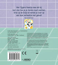 Afbeelding in Gallery-weergave laden, Rebo boek - Tijger leert tandenpoetsen - Geluidboek 2+

