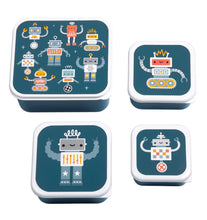 Afbeelding in Gallery-weergave laden, A Little Lovely Company - Lunch &amp; snack box set - Robots
