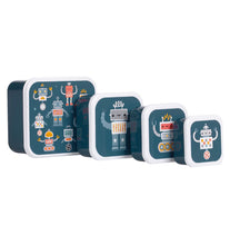 Afbeelding in Gallery-weergave laden, A Little Lovely Company - Lunch &amp; snack box set - Robots
