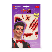 Afbeelding in Gallery-weergave laden, Legami Halloween - Temporary Face and Body Tattoos Scars
