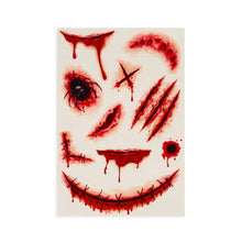 Afbeelding in Gallery-weergave laden, Legami Halloween - Temporary Face and Body Tattoos Scars
