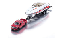 Afbeelding in Gallery-weergave laden, SIKU 2568 - Ford F150 met motorboot
