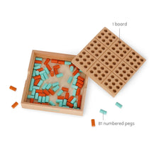 Afbeelding in Gallery-weergave laden, Legami Vintage Memories - Let's Sudoku - houten sudoku spel
