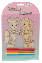 Afbeelding in Gallery-weergave laden, Houten Thema Figuren Kleuren Set
