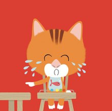 Afbeelding in Gallery-weergave laden, Oogappel boek - Saartje Kat is boos (kartonboek). 1+
