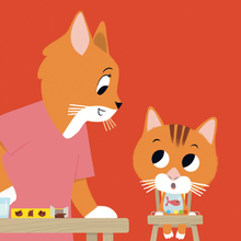 Afbeelding in Gallery-weergave laden, Oogappel boek - Saartje Kat is boos (kartonboek). 1+
