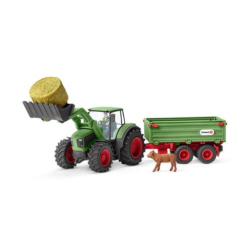 Schleich Farm Life tractor met aanhangwagen - 42379