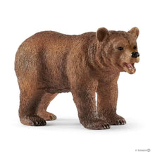 Afbeelding in Gallery-weergave laden, Schleich Wild Life vrouwelijke grizzly beer met jong - 42473
