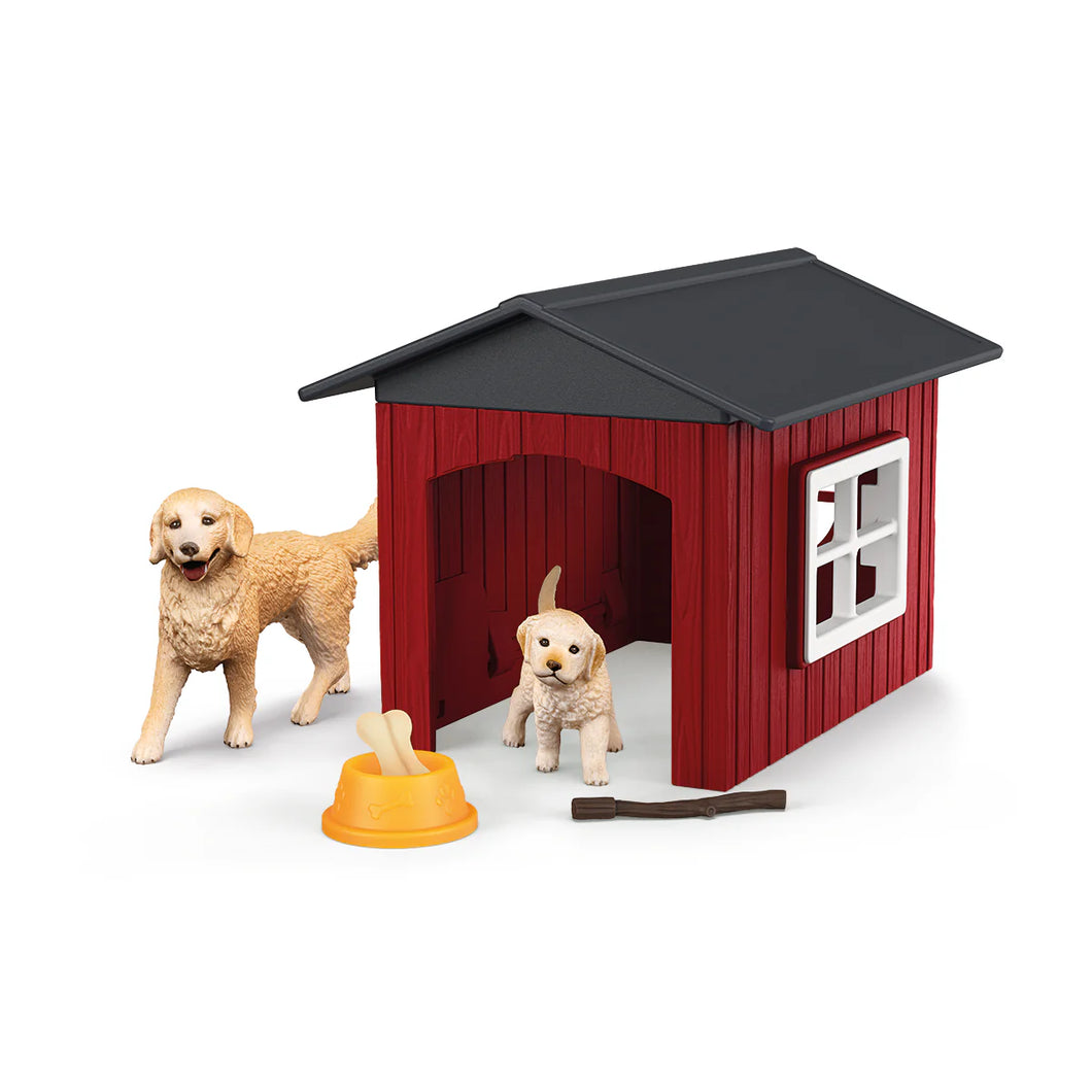 Schleich Farm World Hondenhok met golden retrievers - 42722