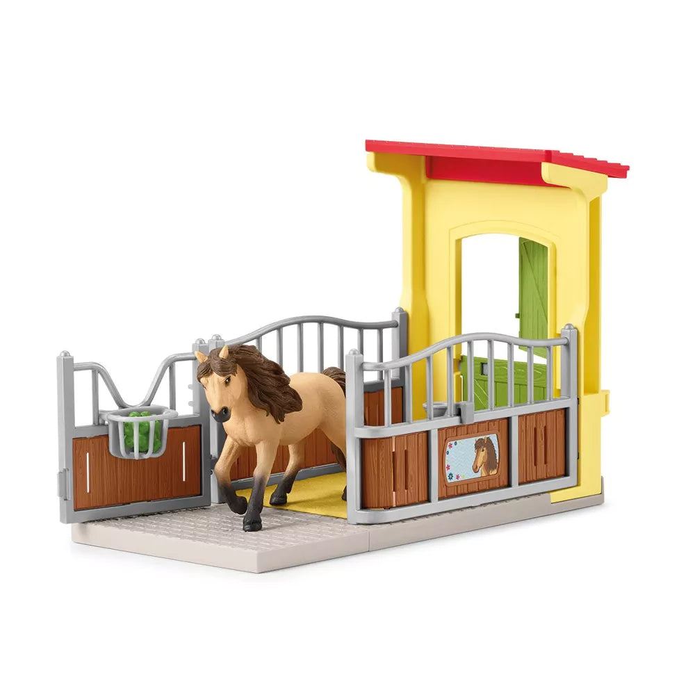 Schleich Farm World ponystal met Ijslander hengst - 42609