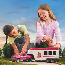 Afbeelding in Gallery-weergave laden, Schleich Horse Club Lakeside-truck met aanhangwagen - 42705
