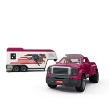 Afbeelding in Gallery-weergave laden, Schleich Horse Club Lakeside-truck met aanhangwagen - 42705
