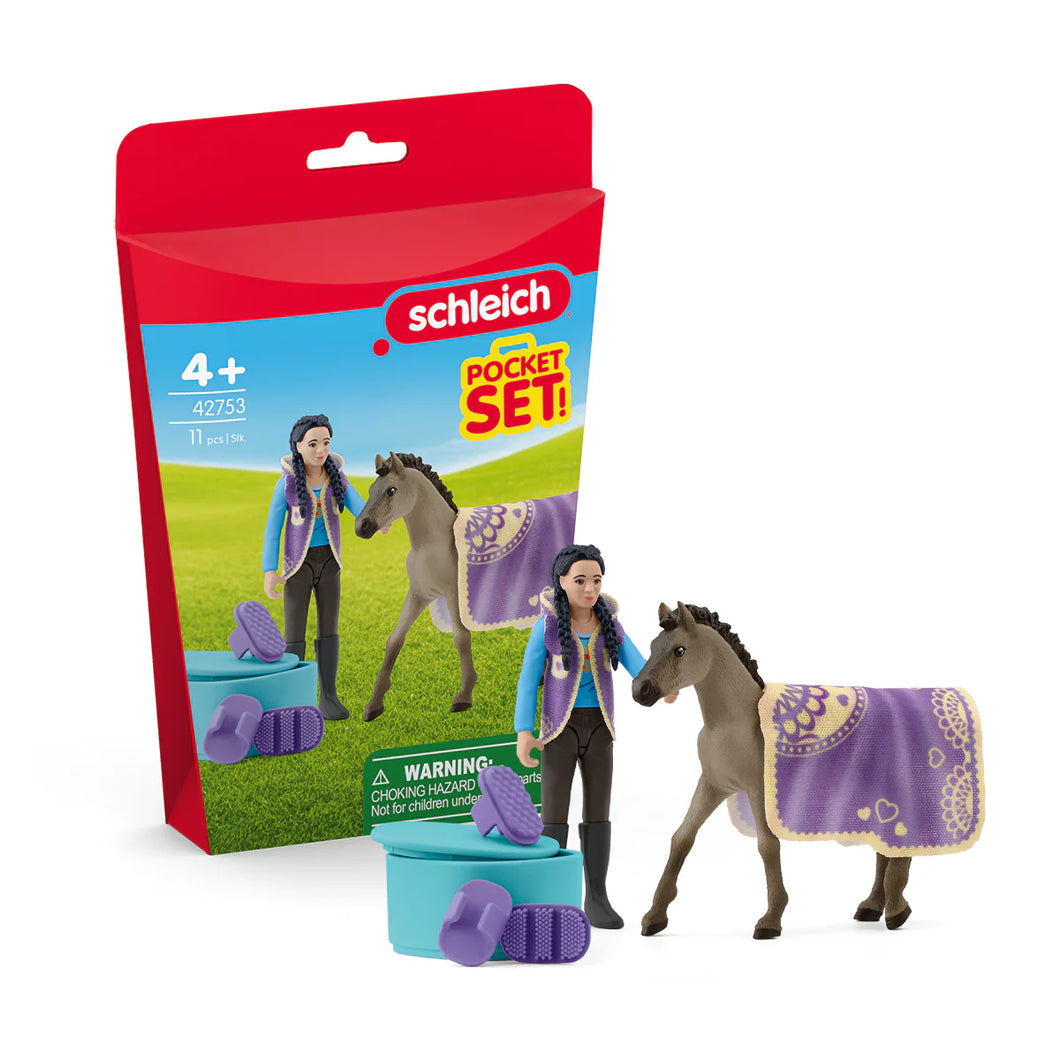 Schleich Horse Club paarden schoonheidsset met Kim - 42753