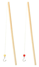 Afbeelding in Gallery-weergave laden, Scratch set Van 6 Kermiseendjes + 2 houten hengels - Regenboog
