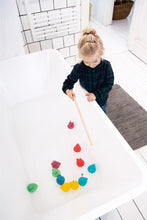 Afbeelding in Gallery-weergave laden, Scratch set Van 6 Kermiseendjes + 2 houten hengels - Koraalrif
