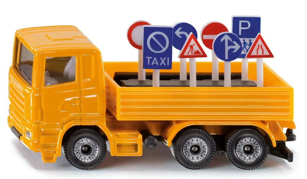 Adréan Rottenbourg 💙 Siku 1322 LKW Road Maintenance truck - lastwagen met verkeersborden