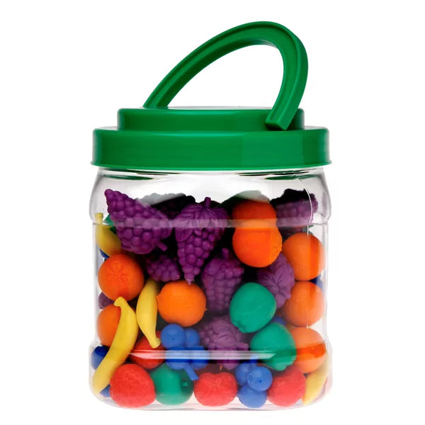 Sorteer fruit - pot 108 stuks, tellen en sorteren