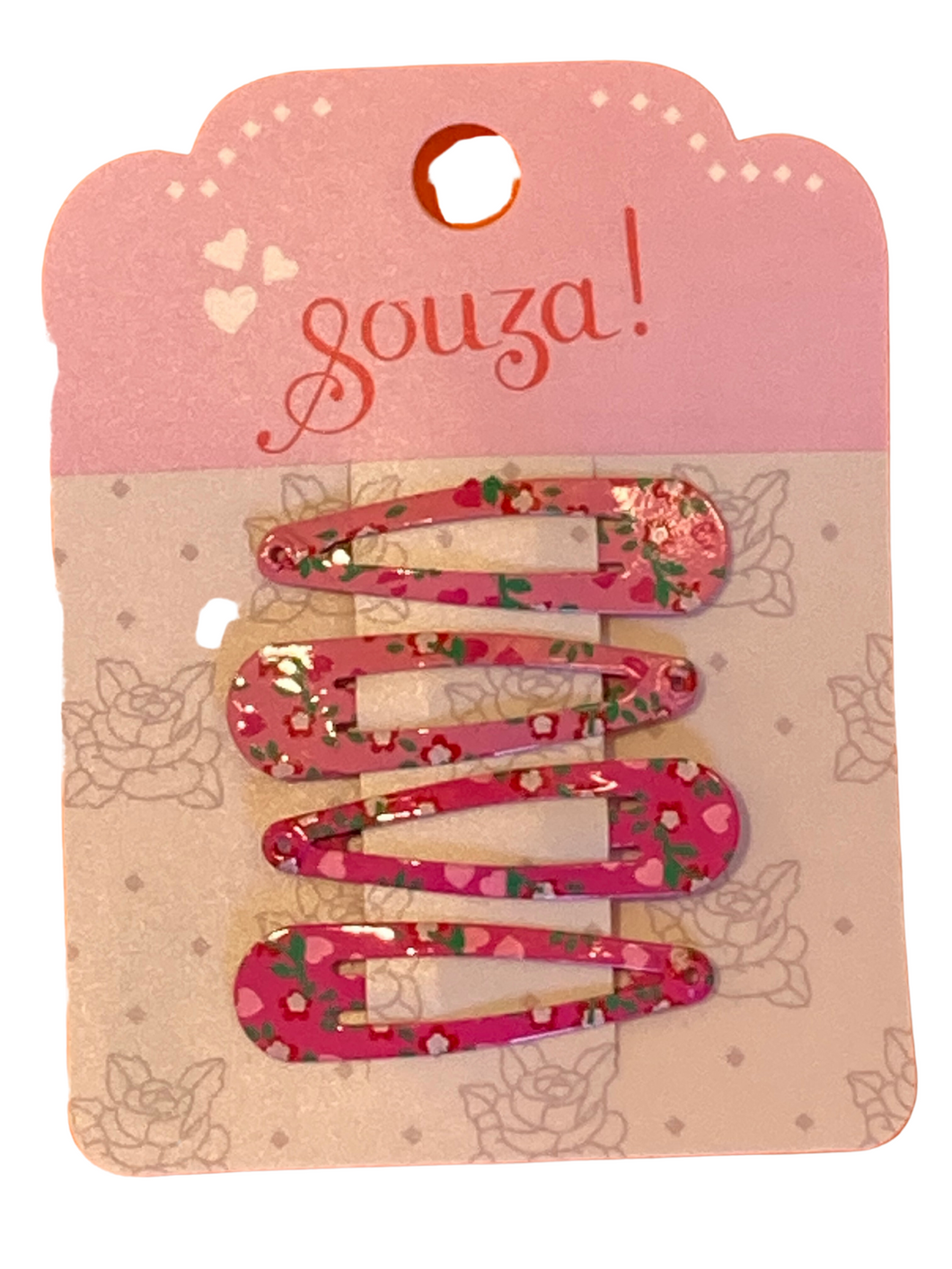 Souza for Kids set van 2 paar haarspeldjes Bowien roze/fuchsia - 103956