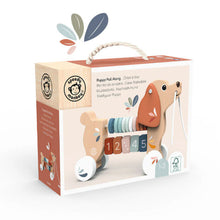 Afbeelding in Gallery-weergave laden, Speedy Monkey - houten trekfiguur Puppy - SP1050
