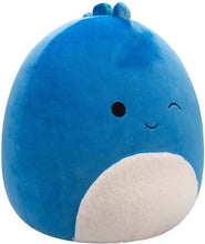 Afbeelding in Gallery-weergave laden, Squishmallows knuffel 40 cm - Brody  Donkerblauwe Dino met knipoog en zachte buik
