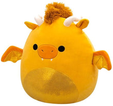 Afbeelding in Gallery-weergave laden, Squishmallows knuffel 40 cm - Mister Gold Dragon met glitterbuik

