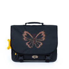 Afbeelding in Gallery-weergave laden, Stones and Bones - 023086 Boekentas Lily - GLITTER BUTTERFLY navy
