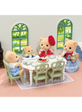 Afbeelding in Gallery-weergave laden, Sylvanian Families Red Roof Riverside Manor elegante eetkamer meubelset - 5867
