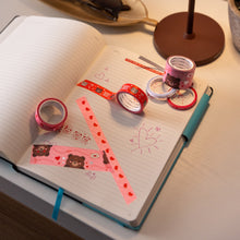Afbeelding in Gallery-weergave laden, Legami Valentijn - Set van 5 Teddy Bear Paper Sticky Tapes (Washi tape) - Tape By Tape
