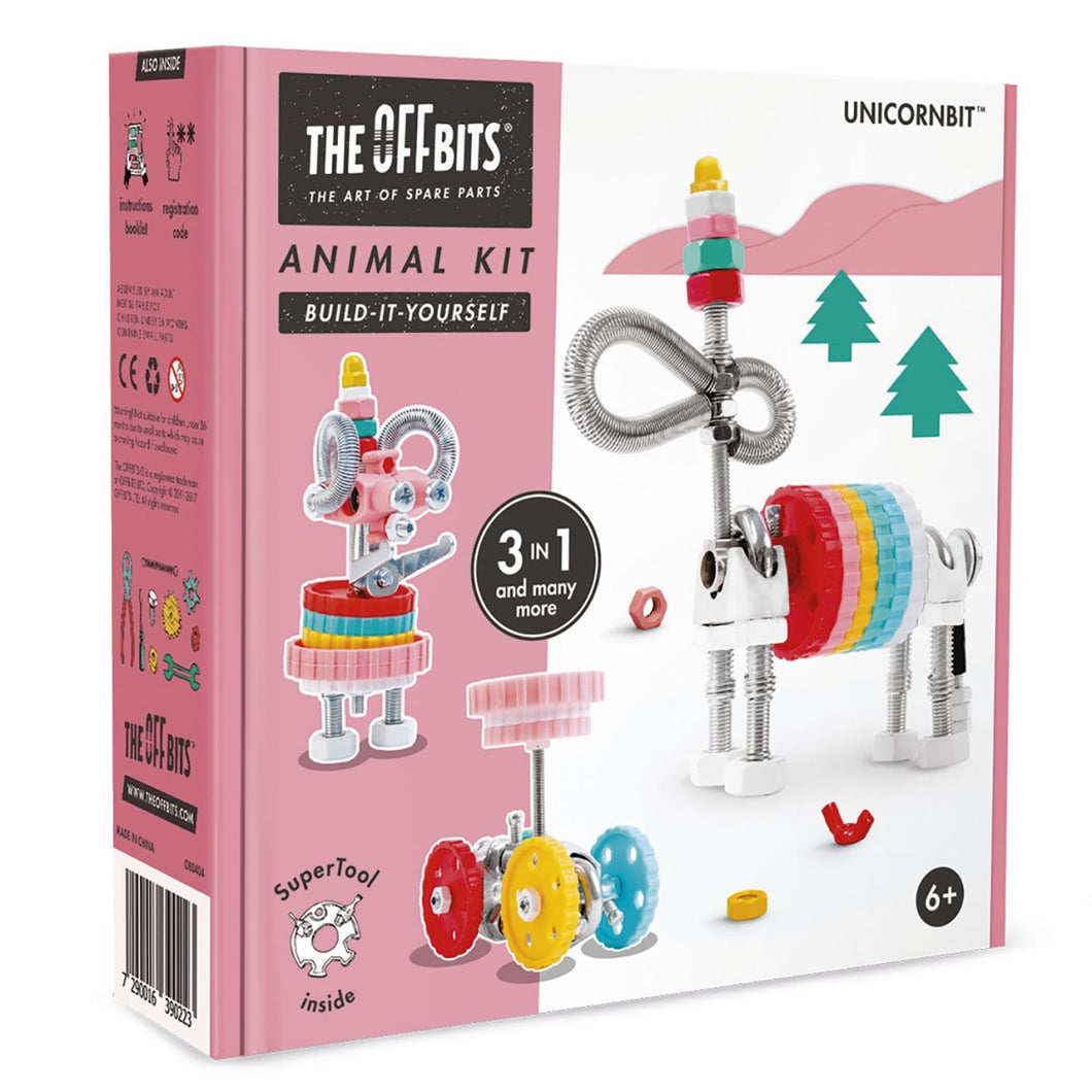 The Off-Bits Unicorn Bit, model kit 3-in-1 met SuperTool