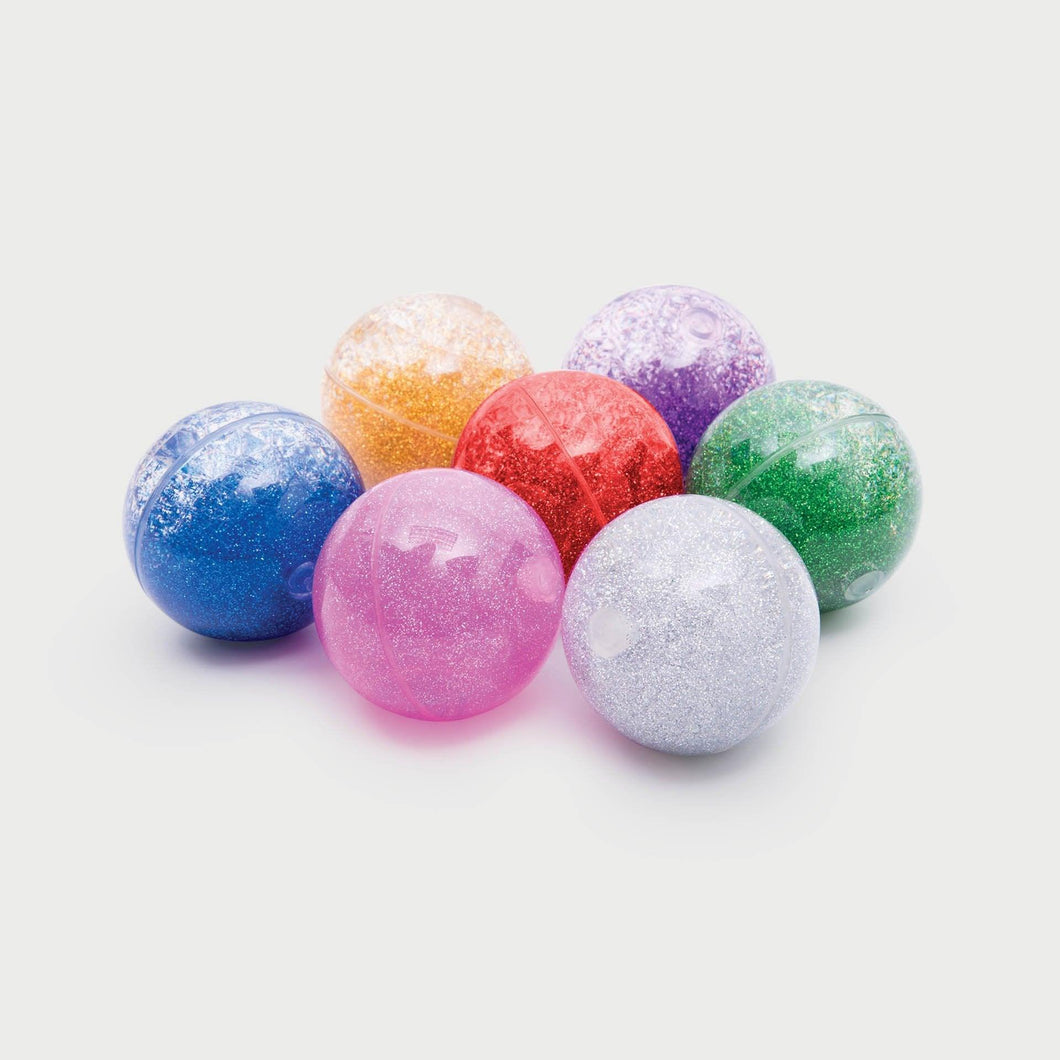 Tickit Sensorische Regenboog Glitterballen - set 7 stuks