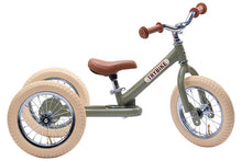 Afbeelding in Gallery-weergave laden, Trybike Steel loopfiets 2 in 1 Vintage Groen
