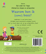Afbeelding in Gallery-weergave laden, Usborne boek - Allereerste vragen &amp; antwoorden - Waarom ben ik (soms) boos? 3+
