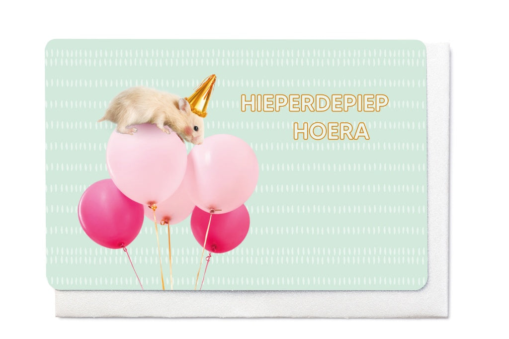 Enfant Terrible wenskaart HIEPERDEPIEP HOERA - V1761