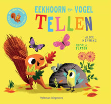 Afbeelding in Gallery-weergave laden, Veltman Uitgeverij boek - Eekhoorn en Vogel ~tellen~ 1+ - Alice Hemming / Nicola Slater
