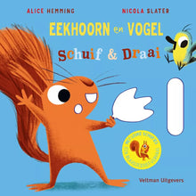 Afbeelding in Gallery-weergave laden, Veltman kartonboekje - Eekhoorn en Vogel - schuif &amp; draai - Alice Hemming / Nicola Slater

