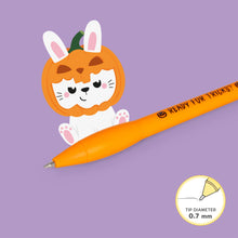 Afbeelding in Gallery-weergave laden, Legami Halloween - Light-up Ballpoint Pen - Pumpkin Bunny - Writing is Magic
