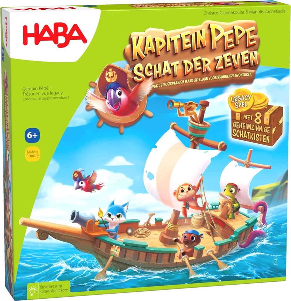 Haba spel 6+ Kapitein Pepe - Schat der zeven - 1307037004