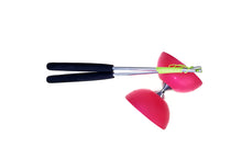 Afbeelding in Gallery-weergave laden, Acrobat rubber diabolo met aluminium handsticks - Pink roze
